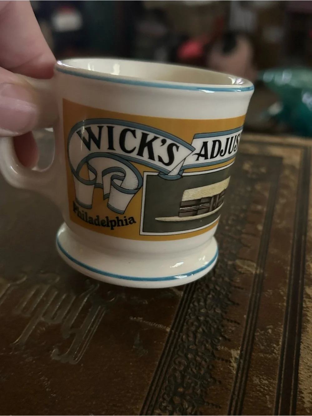 4pc set Miniature shaving mugs collection from 1982 Franklin Porcelain